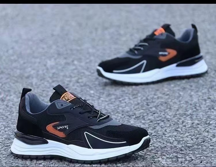 夏用薄型通気性メッシュシューズの横からの写真