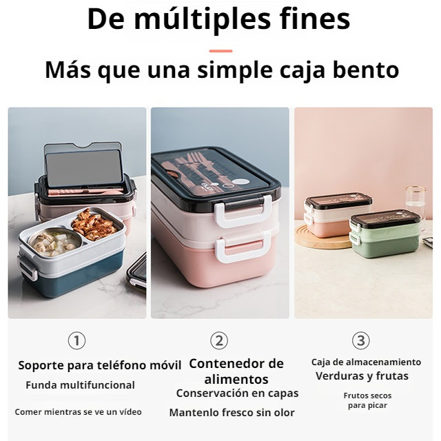 Lonchera portátil de doble capa