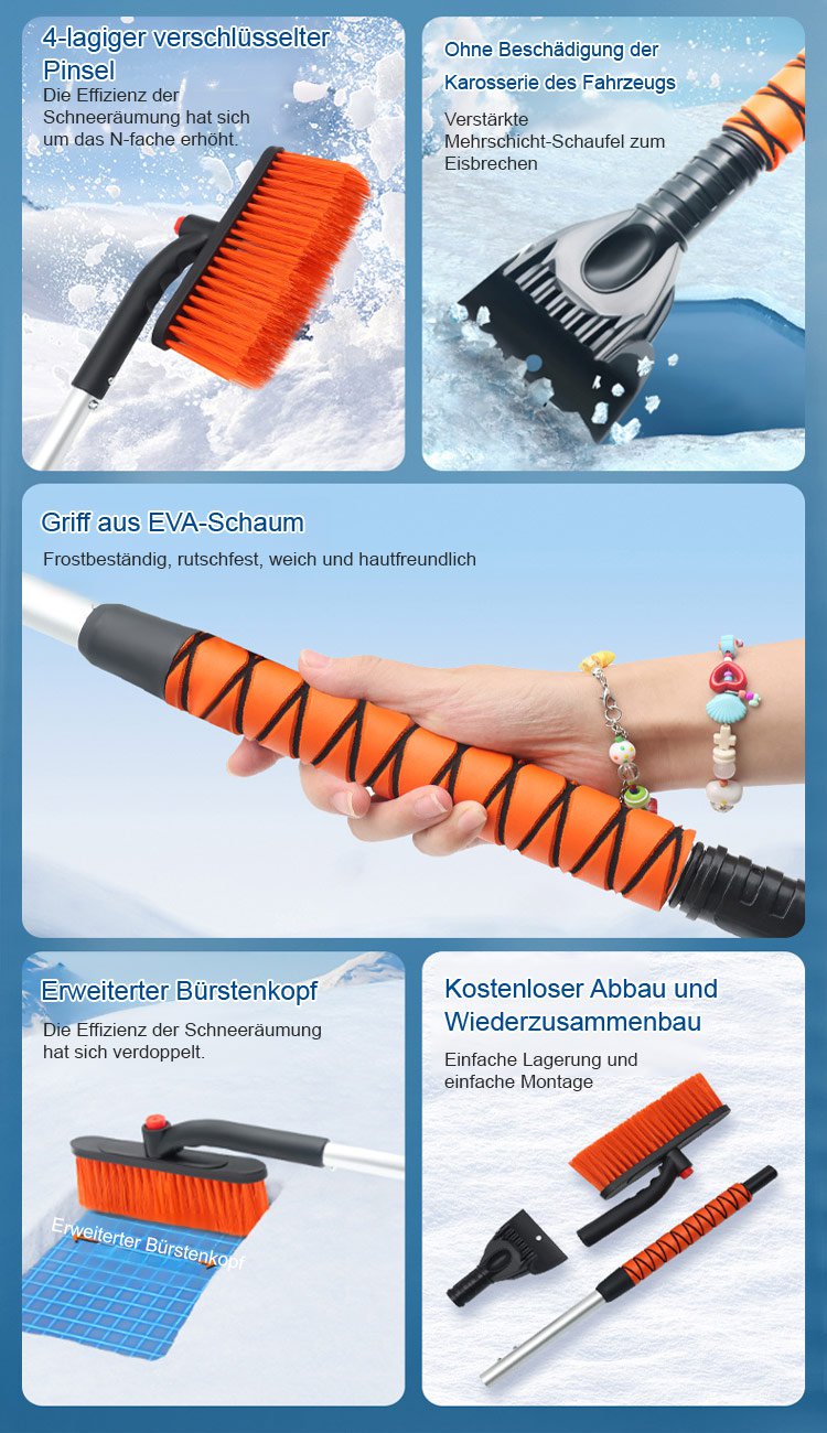 Drehbare Schneeschaufel für flexibles Schneeräumen
