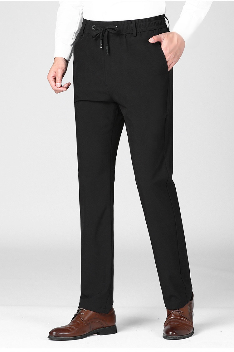 汗をかいても快適な冷感スラックスの特徴説明