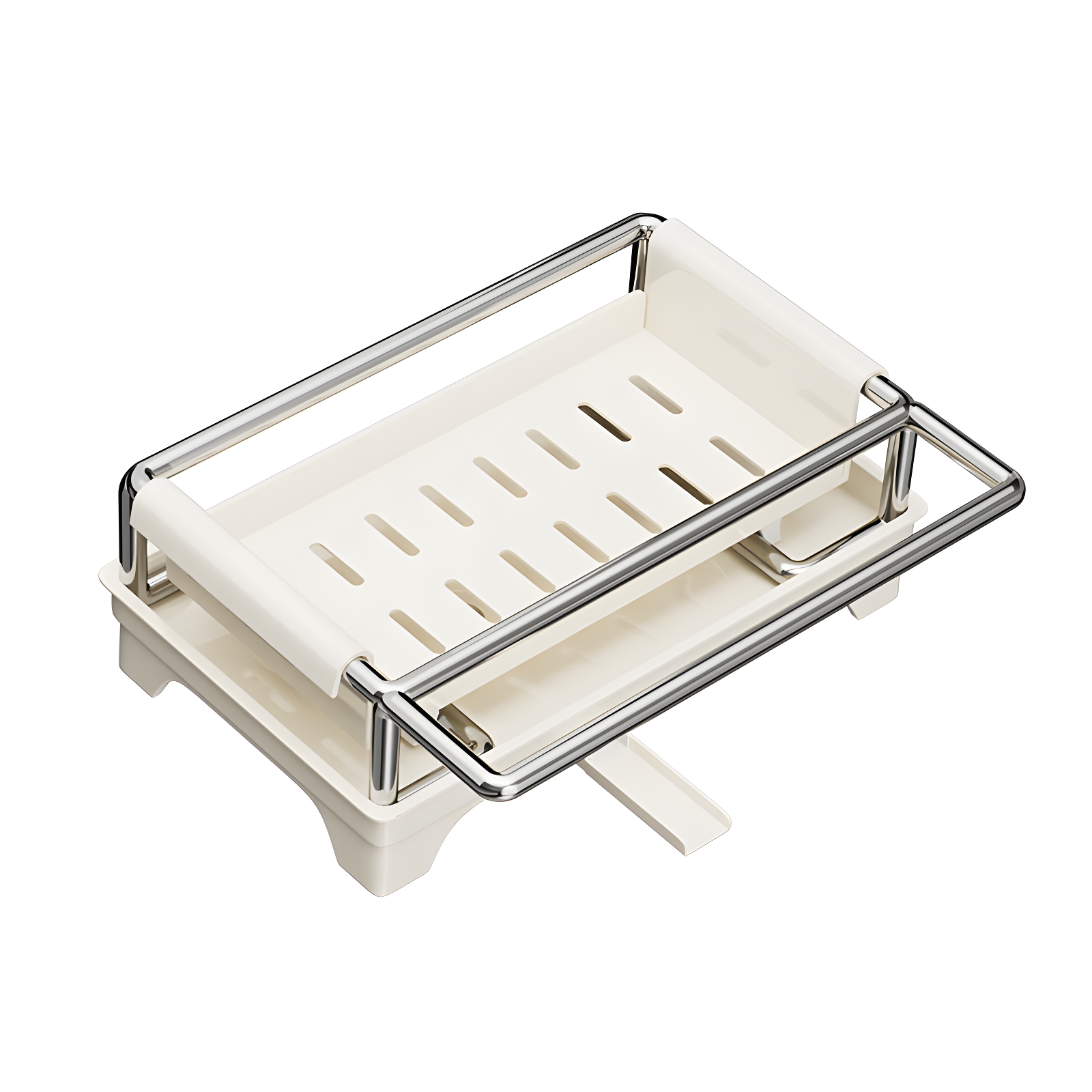 ステンレス製キッチン収納、排水ラック、雑巾置き、蛇口、野菜シンク、食器洗いシンク、備品収納、工芸品