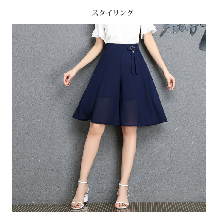 細見え効果のあるショットパンツ レディース