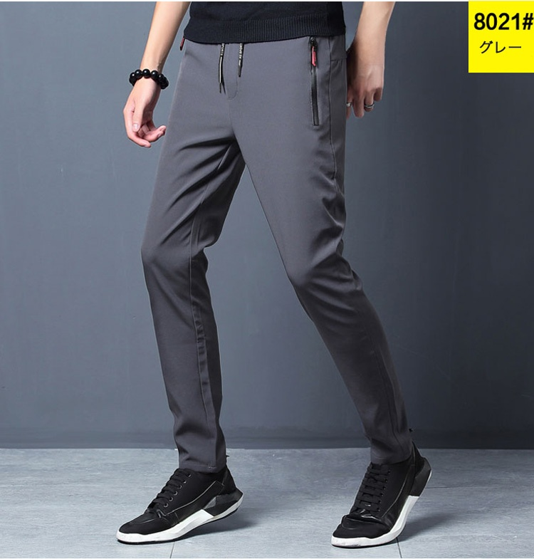 多機能ポケット付きストレッチパンツ