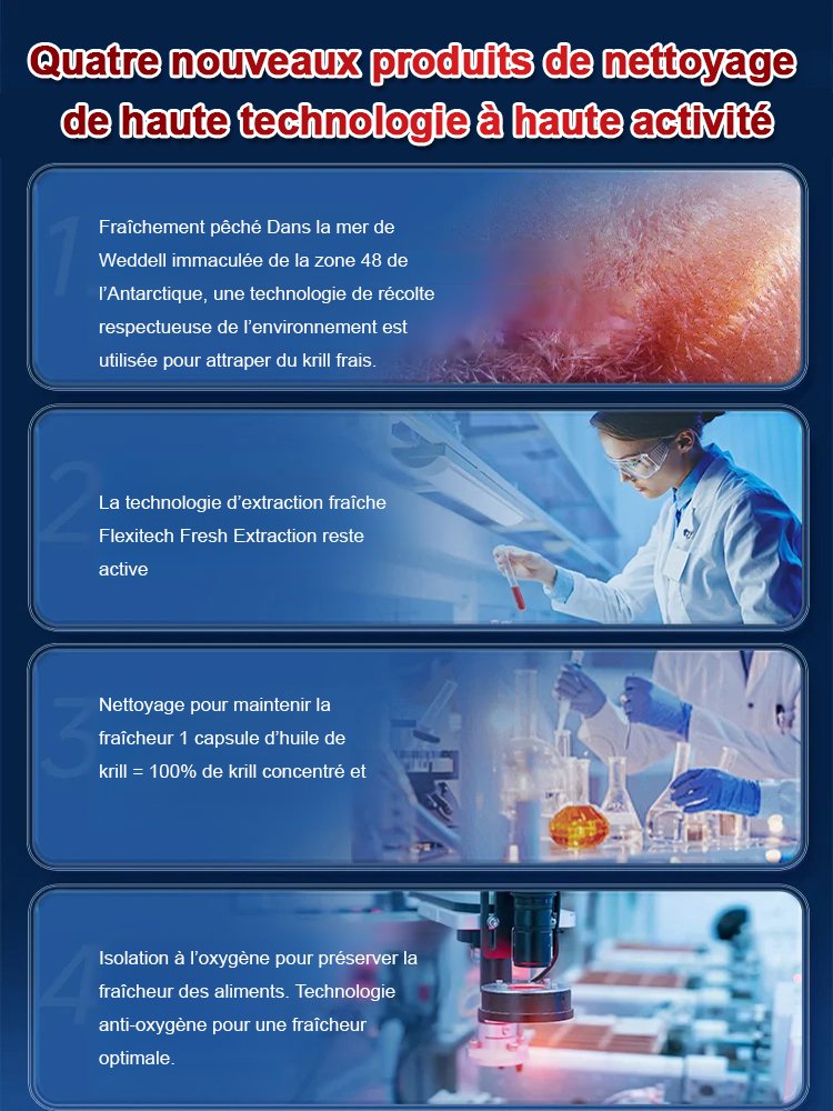 99,99 % de bonbons gélifiés à l'huile de krill antarctique