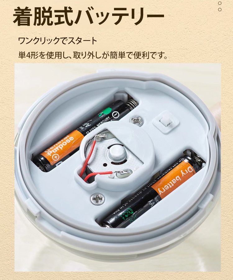 ミキサー付きコーヒーカップ