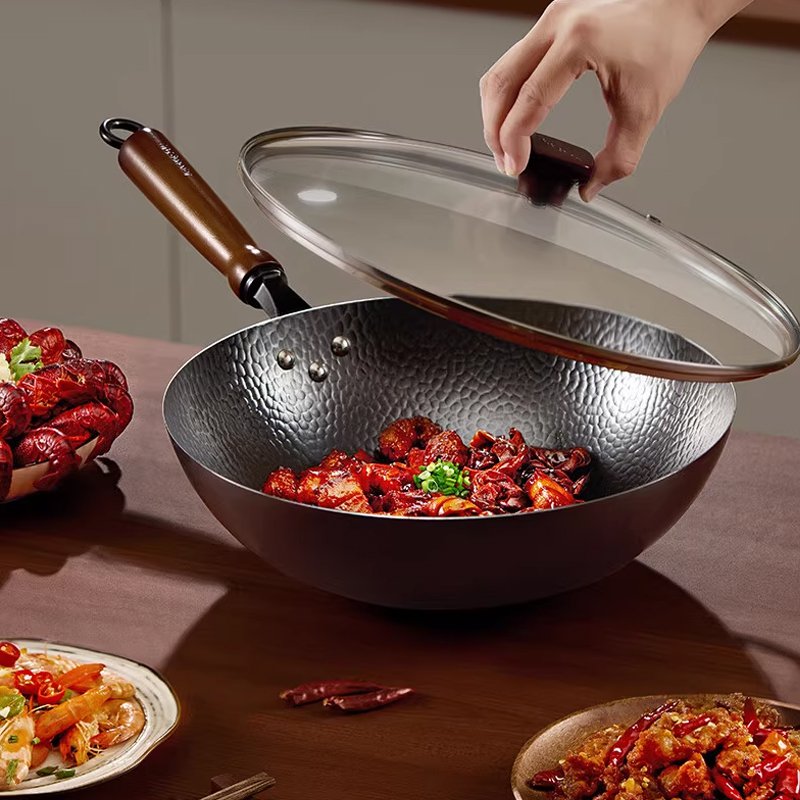 Handmade pure iron pan