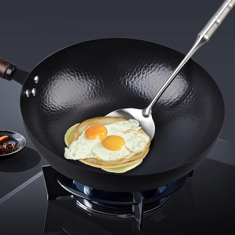 Handmade pure iron pan