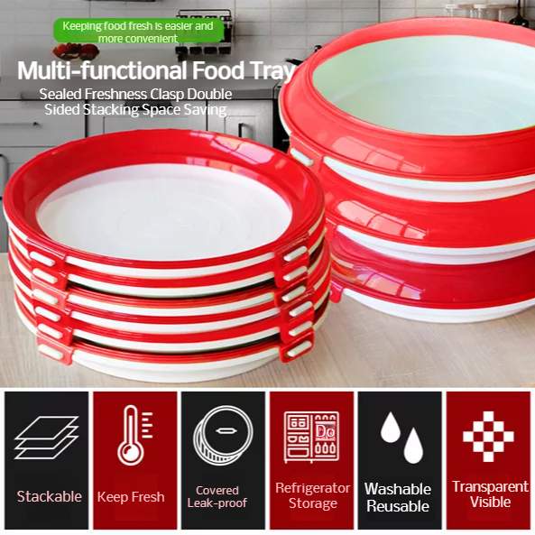 Vacuum Freshness Tray with Secure Lid