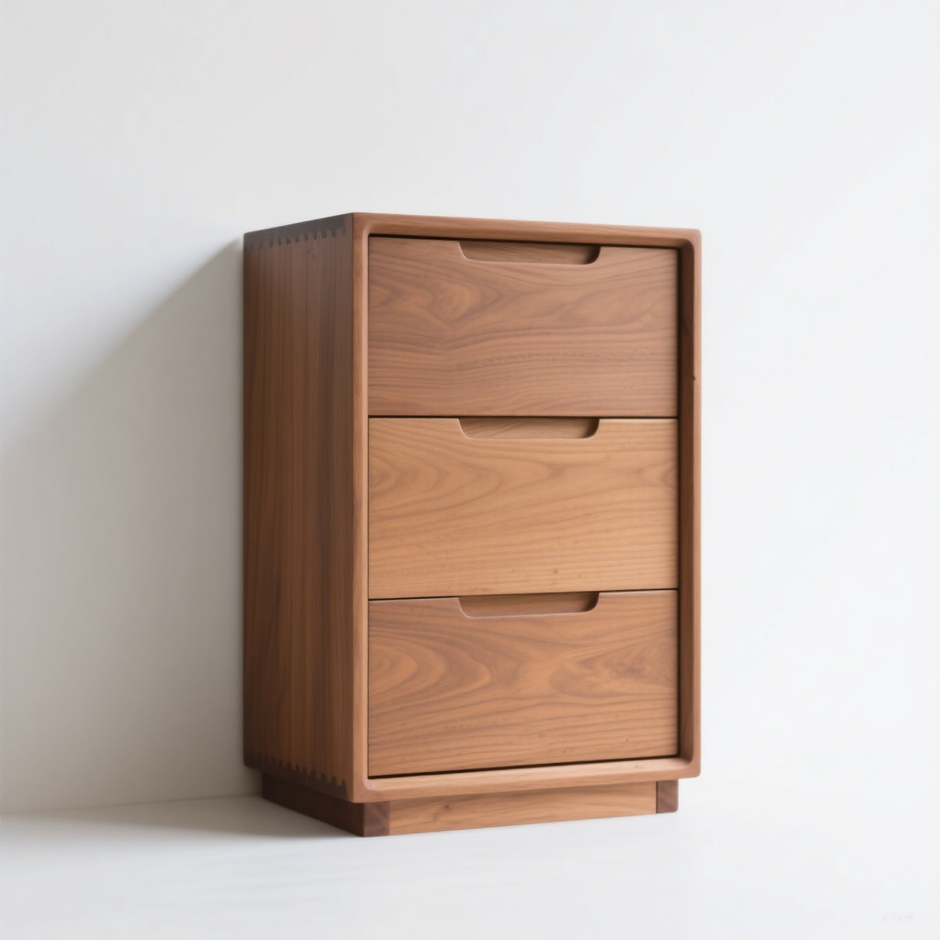 Mesita de noche de madera maciza para dormitorio, estilo vintage