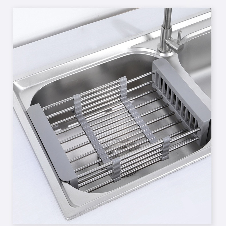 伸縮瀝水架蔬果收納架