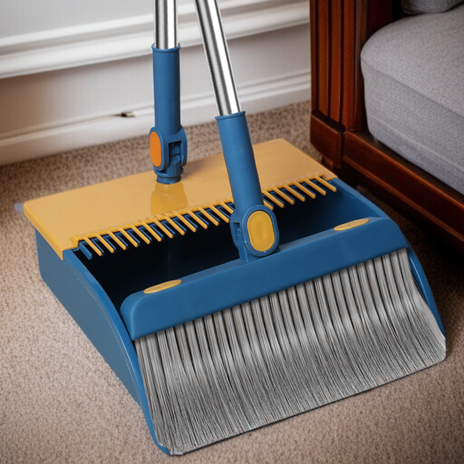 ほうき 家庭用 高品質 ちりとり コンビネーションセット ちりとりセット 柔らかい毛のほうき 掃除用ほうき 卸売