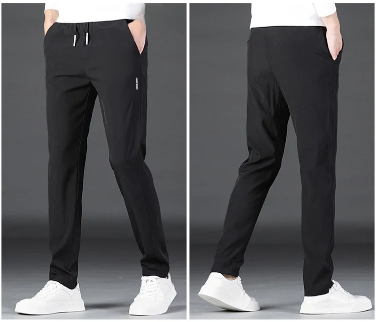 편안한 밴딩 허리 남성 팬츠 착용컷