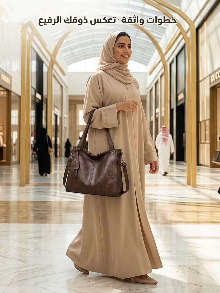 【بحرفية إيطالية من الطبقة الأولى】 حقيبة من جلد البقر المدبوغ نباتياً بمستوى التصاميم الراقية