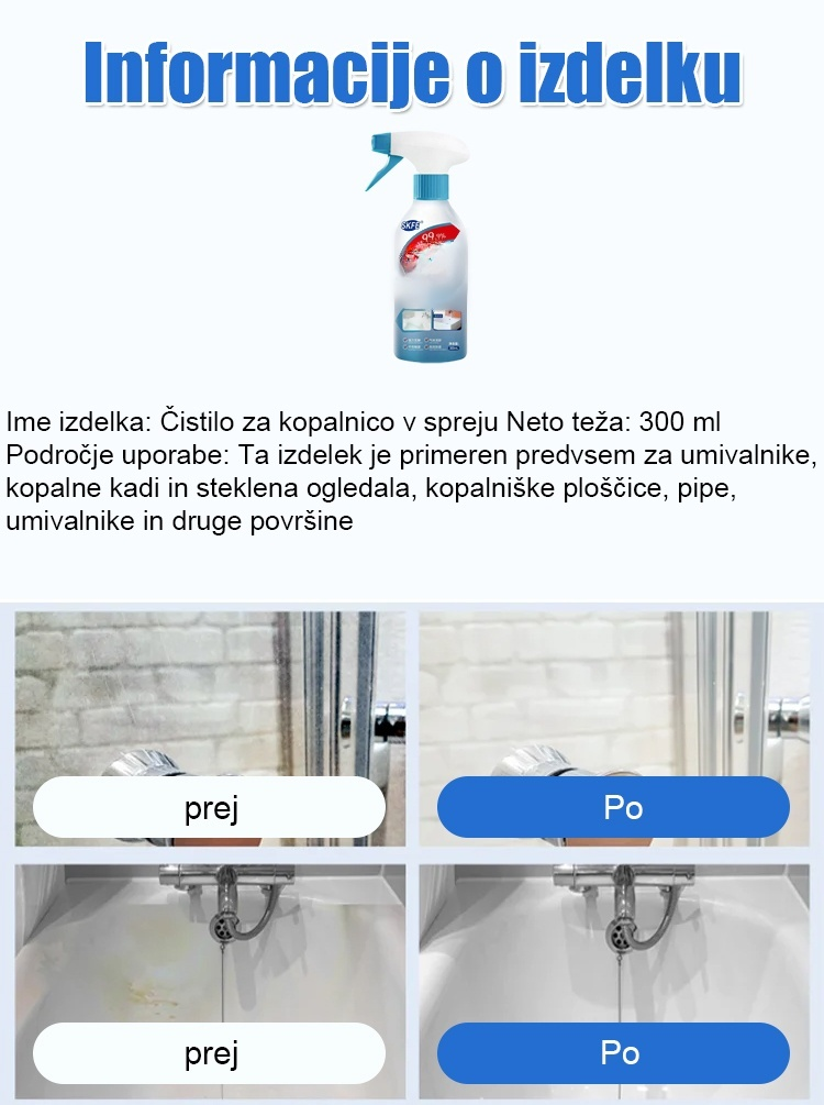 UBELA Čistilo za kopalnice