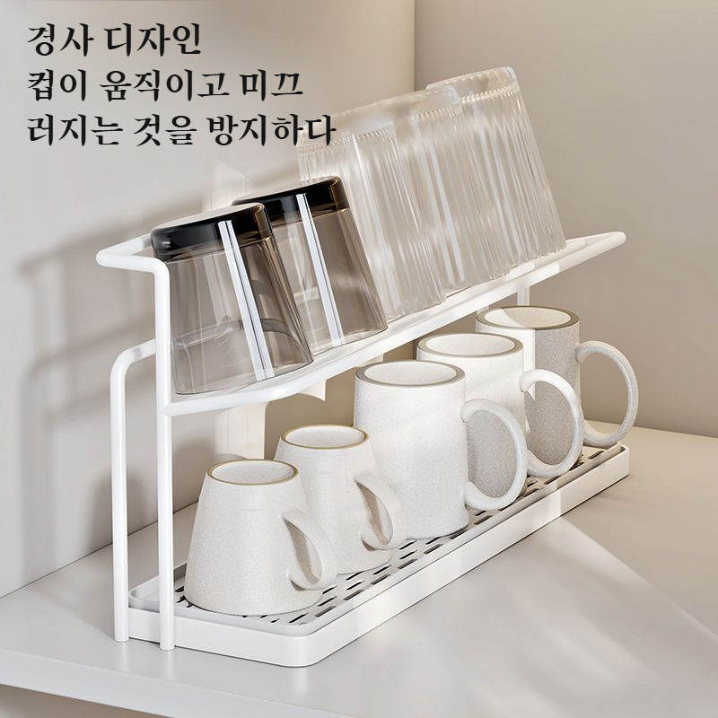 비주얼 열 방지 대나무 커버 이중 수납 컵 홀더 세라믹 세라믹 컵 두꺼운 수납 홀더 물빠짐 컵 홀더