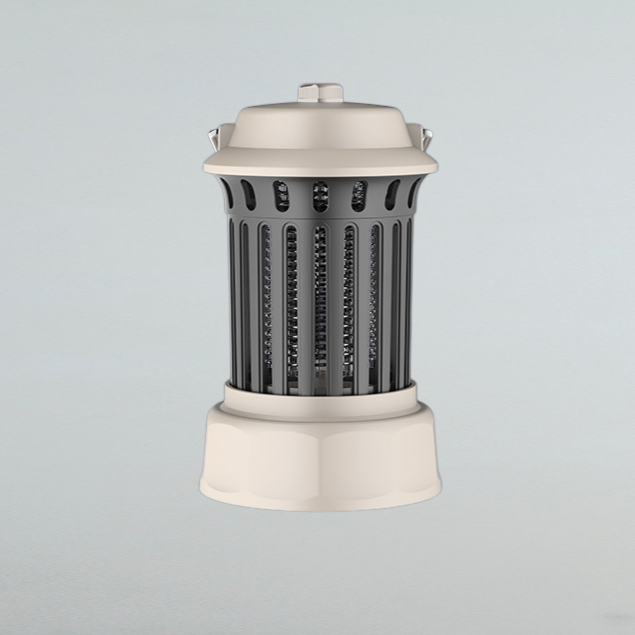 屋外キャンプ静音光波による蚊よけライトの誘引捕捉