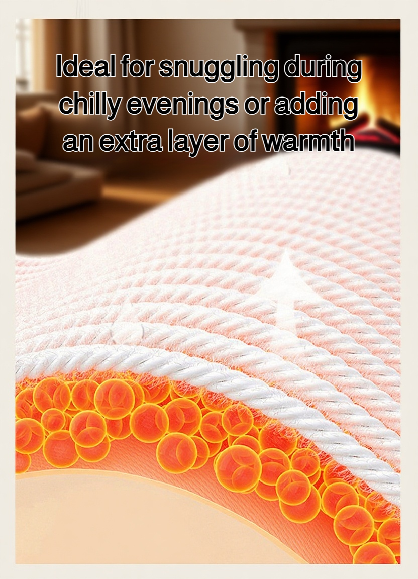 Close-up of plush Milk Flannel Blanket fabric texture