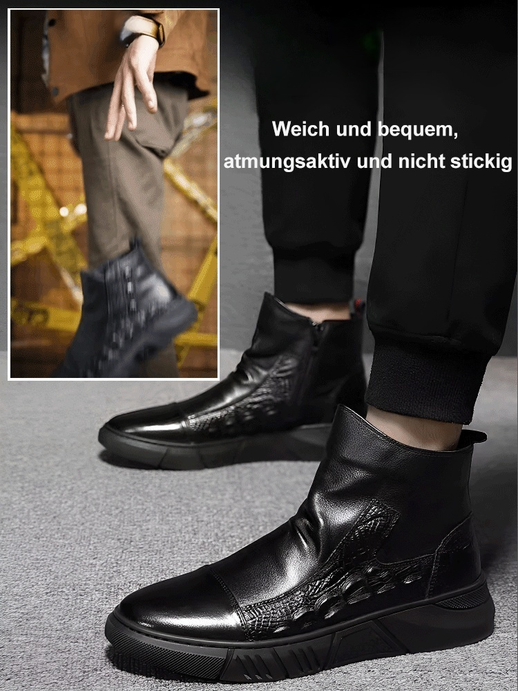 Hohe Martin-Stiefel im britischen Stil