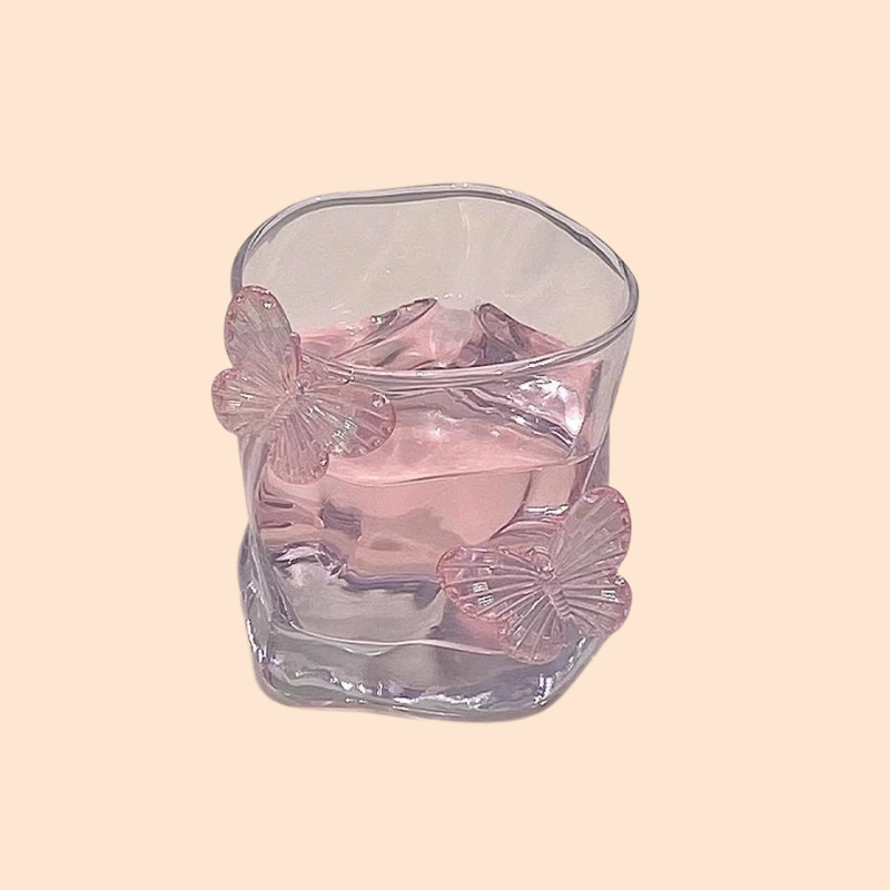 트위스트 유리 버터플라이 컵