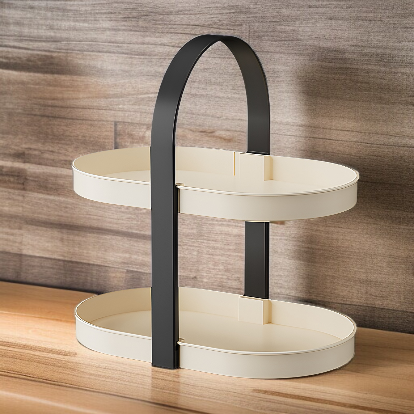 ティーカップマグコーヒーカップデスクトップティーテーブルカップホルダー防塵軽量高級シンプル多層パンチフリーフロア収納ラック