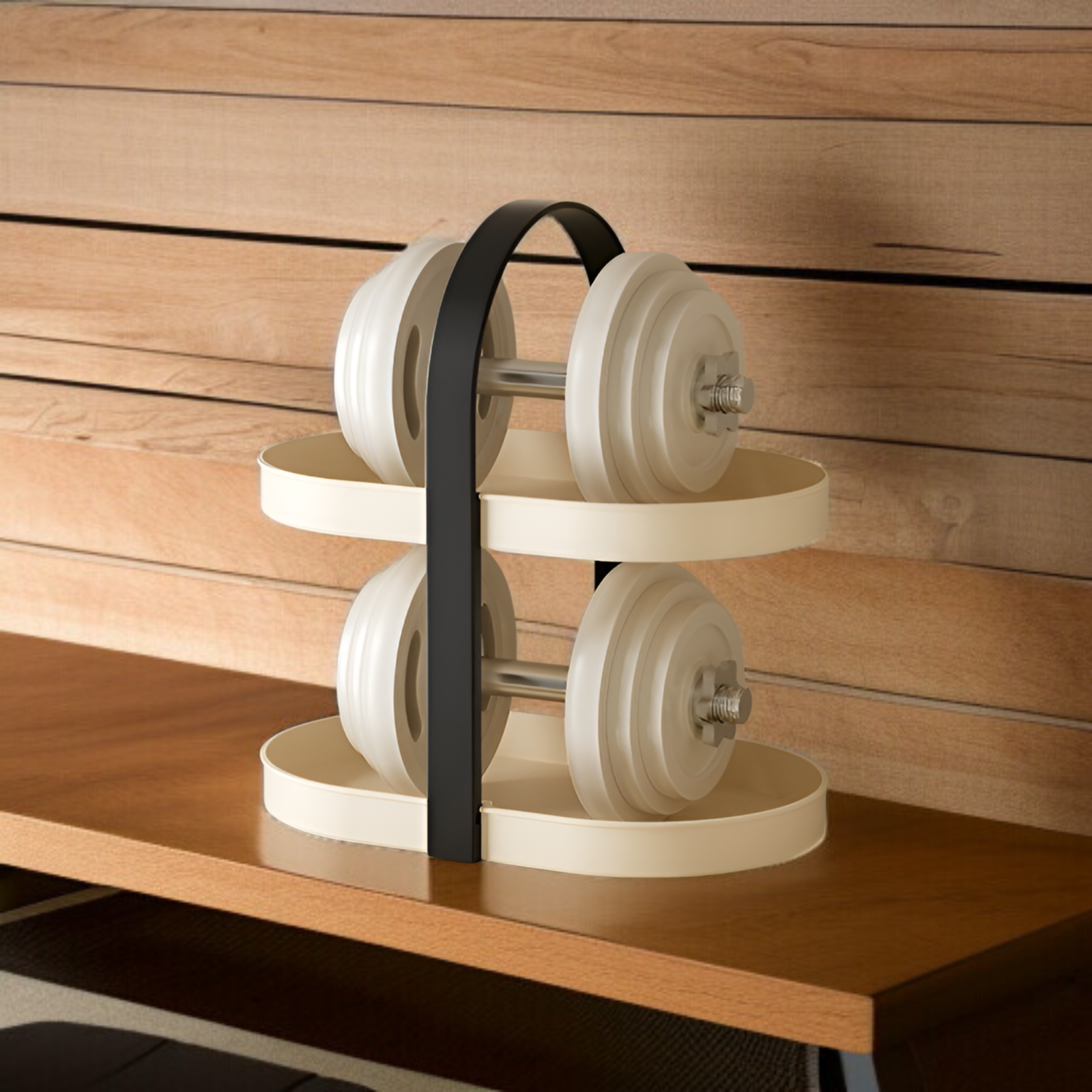 ティーカップマグコーヒーカップデスクトップティーテーブルカップホルダー防塵軽量高級シンプル多層パンチフリーフロア収納ラック