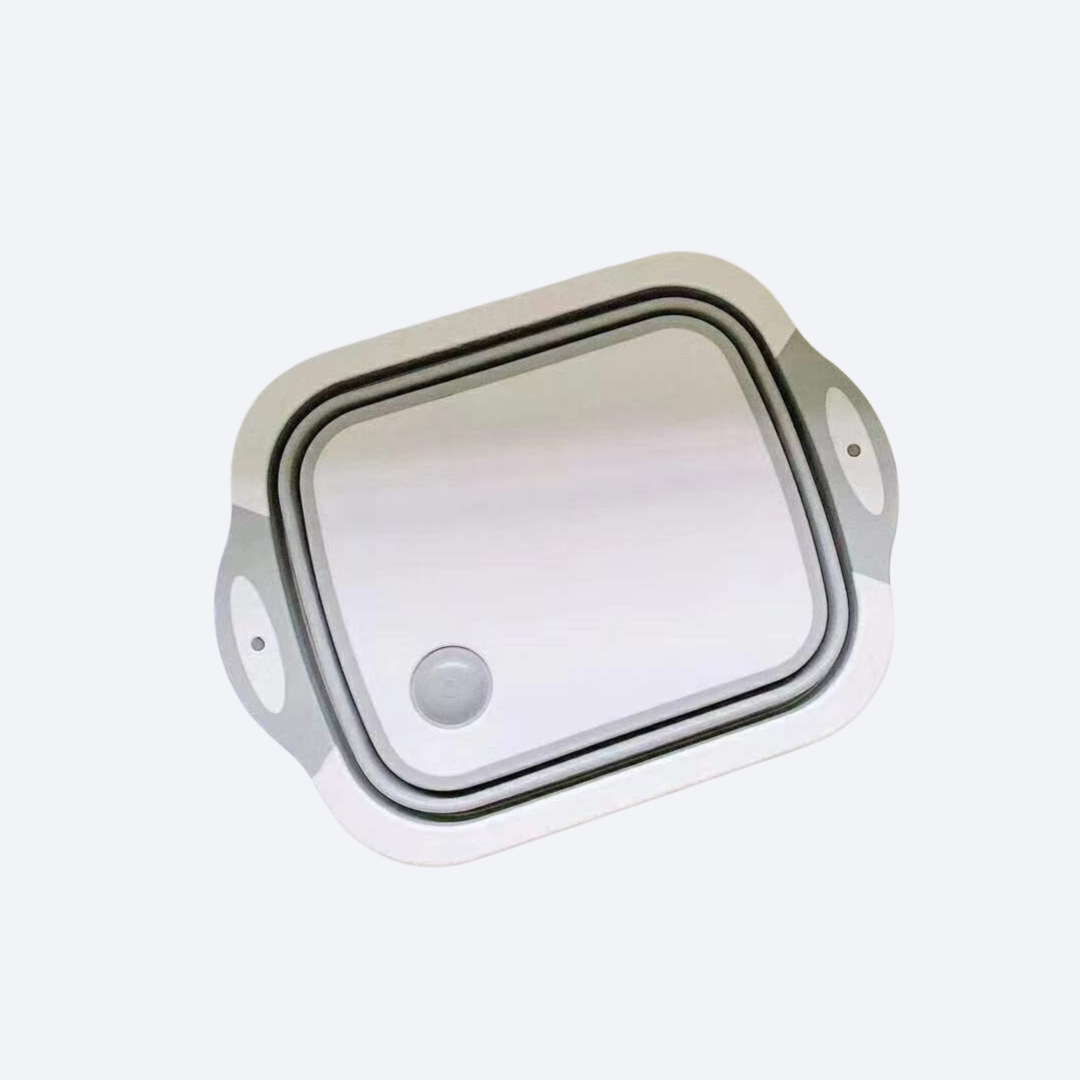 Folding vegetable board for washing vegetables and draining water