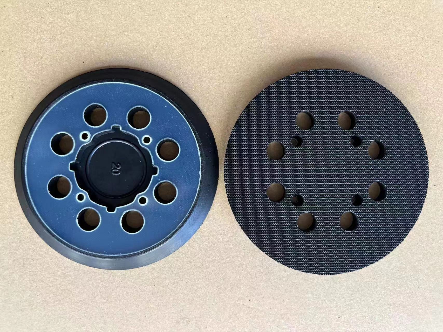 5 inch 8 holes pneumatic sander tray electric polisher base tray sanding disc self-sander sticky tra