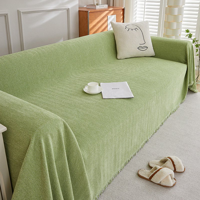 단색 소파 커버