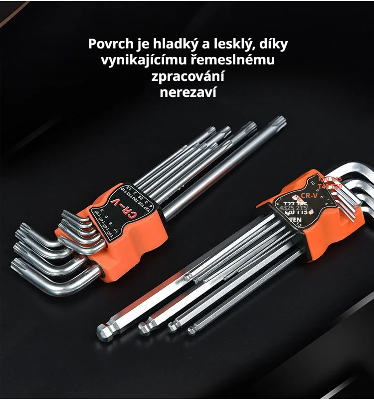 Sada šestihranných klíčů vhodná pro domácí i profesionální dílnu