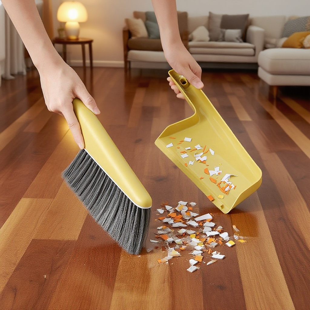 Sada kartáčů na prach s perforovanou rukojetí, vhodná na postel, praktické skladování