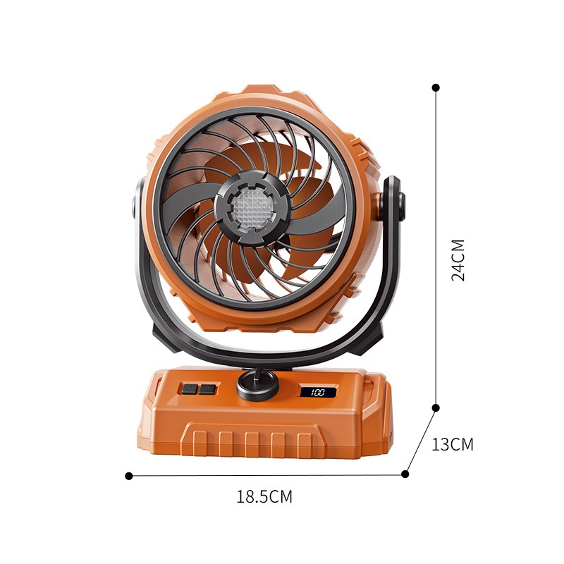 Ventilador de exterior con vibración de alta velocidad JMY de 100 velocidades, pantalla digital con 
