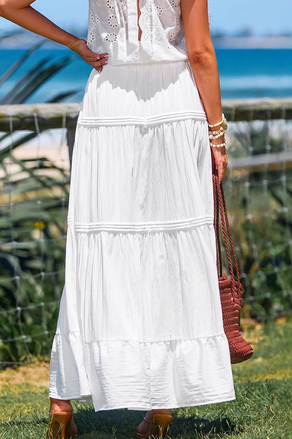 White High-Waisted Skirt