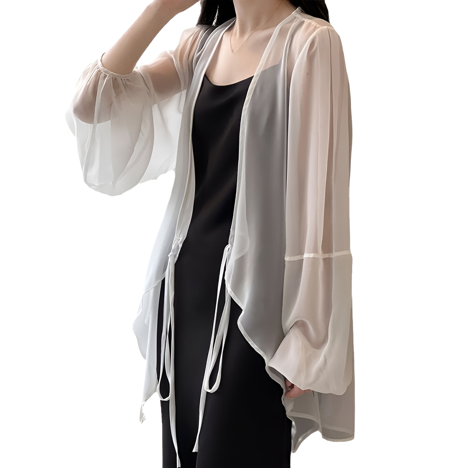 新しい中国風の日焼け止め服カーディガン、アイスシルクトップ、個性的な高級日焼け止め服デザイン、ニッチな日焼け止め服、通気性のあるファッションアウターウェア、小さなカーディガン