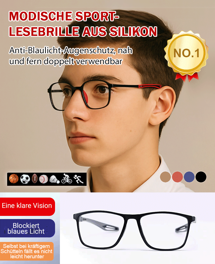 Ultraleichte und bequeme Anti-Blaulicht-Brille für Presbyopie