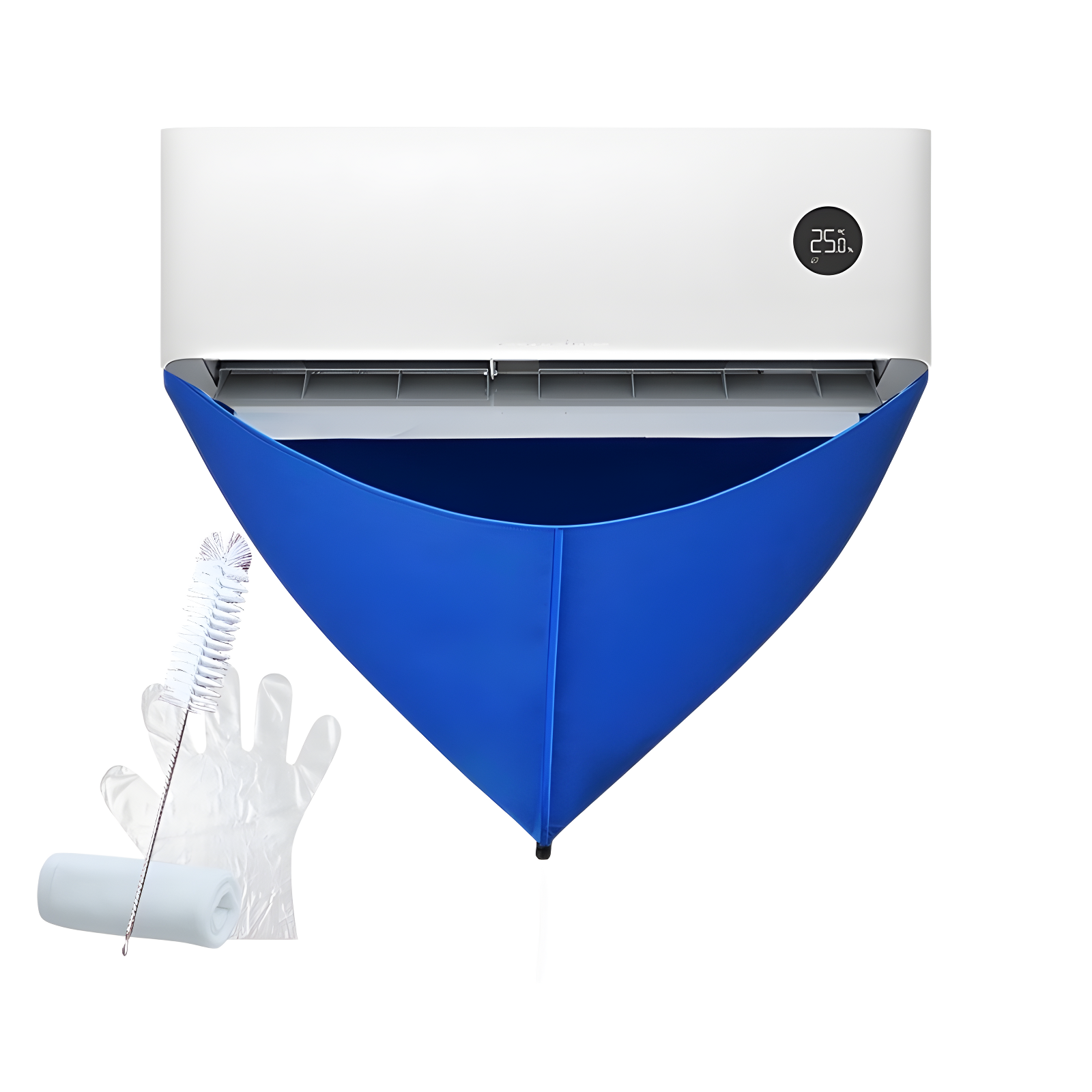 エアコン洗浄カバーの使用イメージ