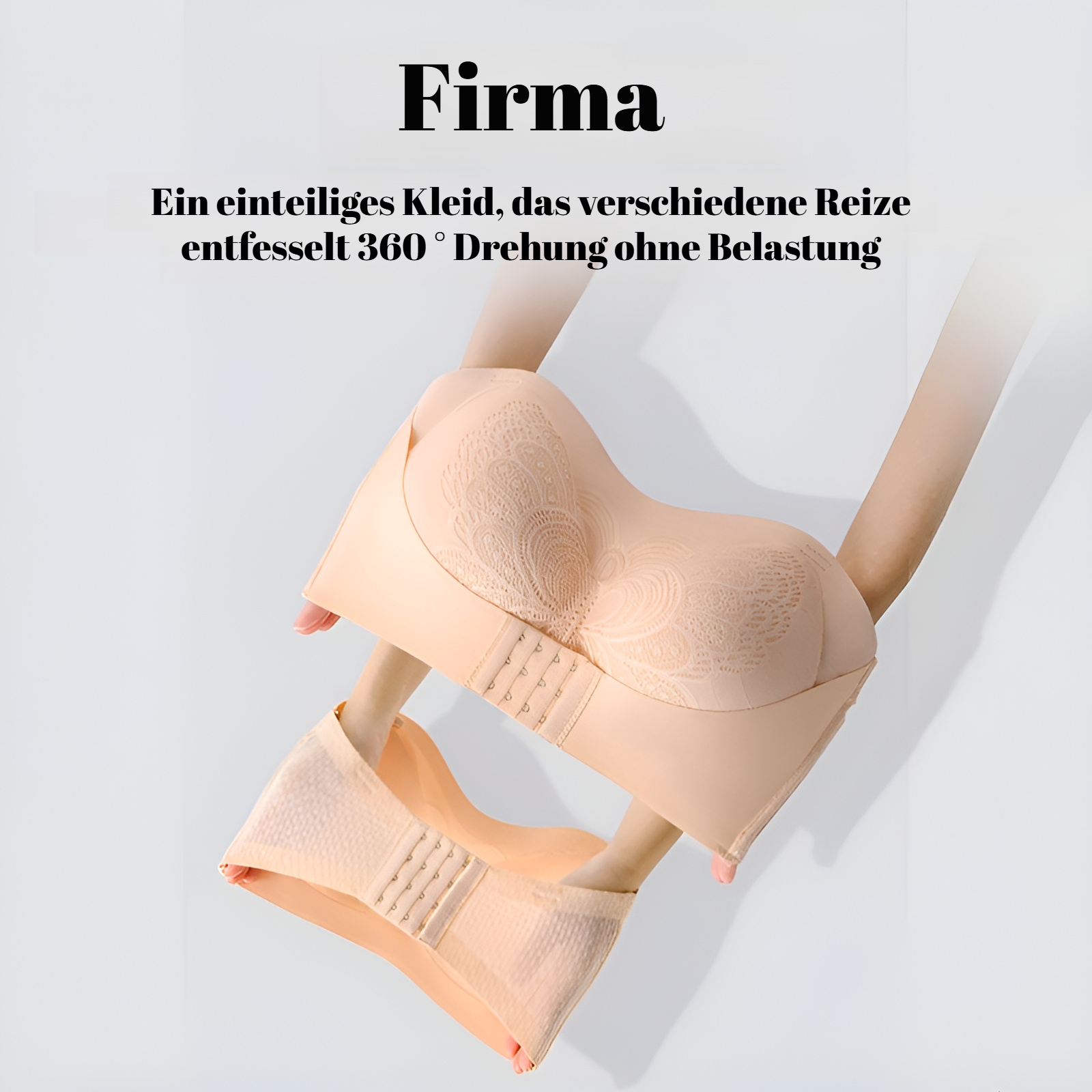 Trägerloser Pull-Up-BH mit Schnalle vorne, nahtlos, große Größe, für Damen im Tube-Top-Stil, schöne 