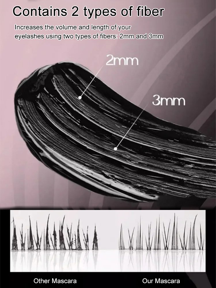 [Sweat-proof and anti-fading, lengthening and thickening] Curling mascara 