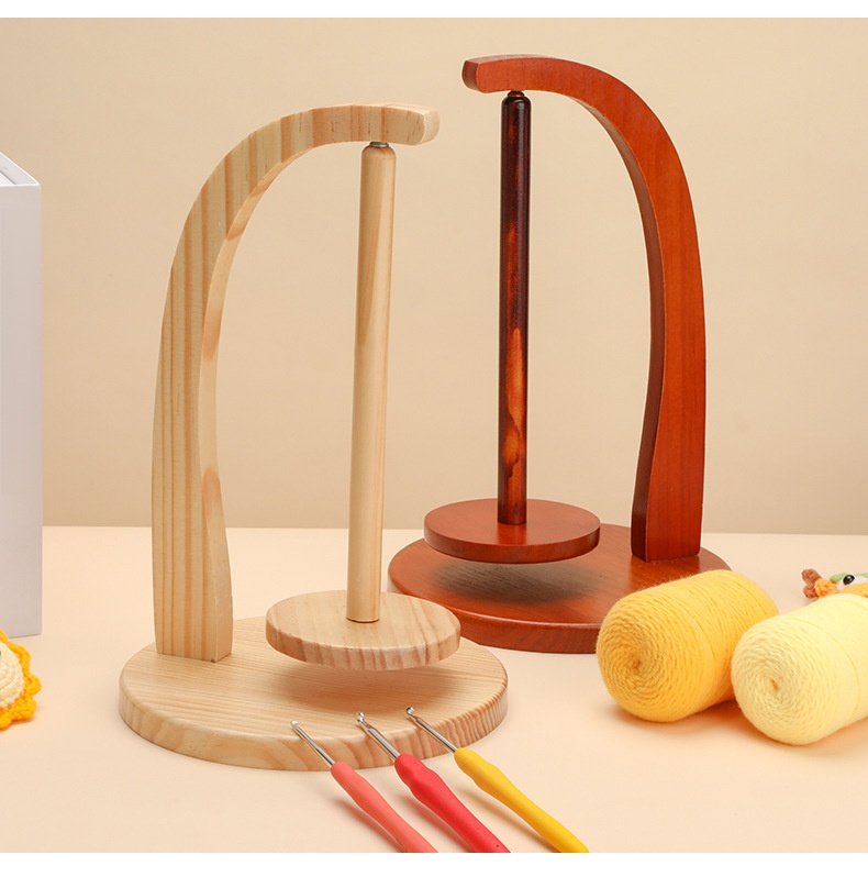 省スペース設計の回転式スプールスタンド