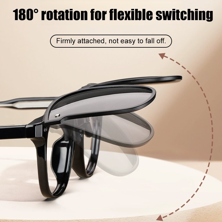 Foldable portable polarized glasses can be used for myopia.