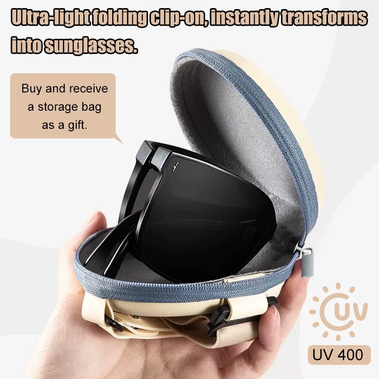 Foldable portable polarized glasses can be used for myopia.