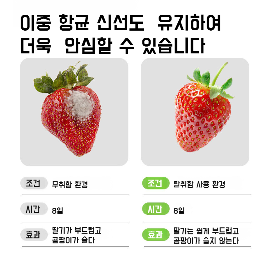 티폴리페놀 탈취함 신선도 유지 냄새 제거함 도파민 정화 보관함