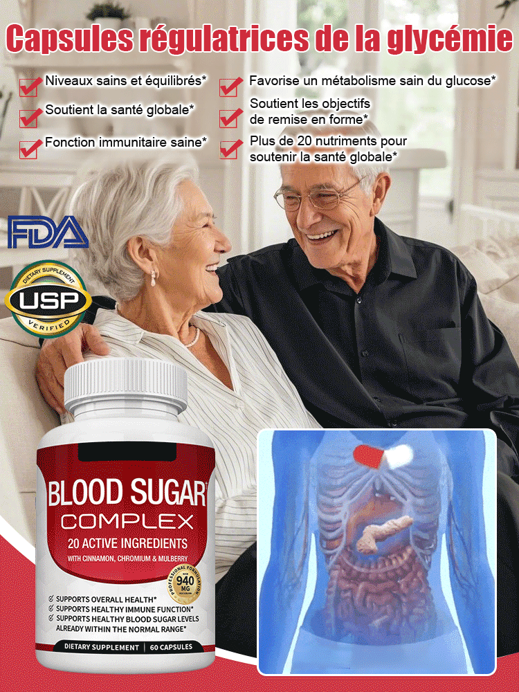 Capsules de régulation de la glycémie