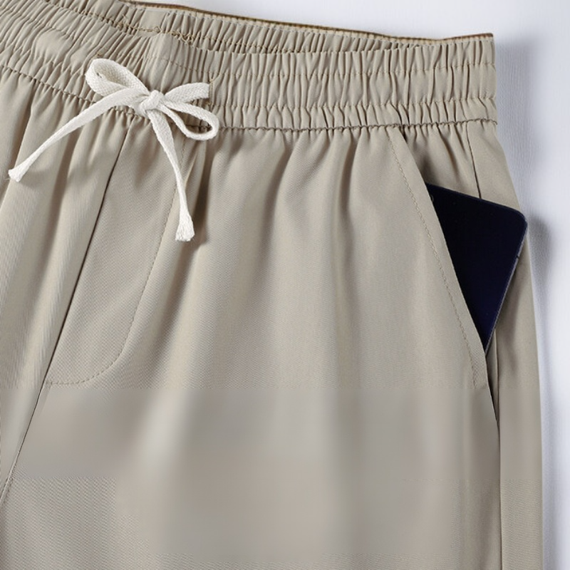 남성 속바지 고탄력 얇은 비즈니스 캐주얼 팬츠 삼방 패션 아이스 속바지