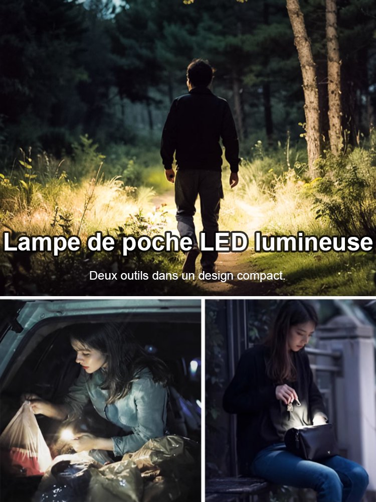 Porte-clés de défense personnelle multifonction.