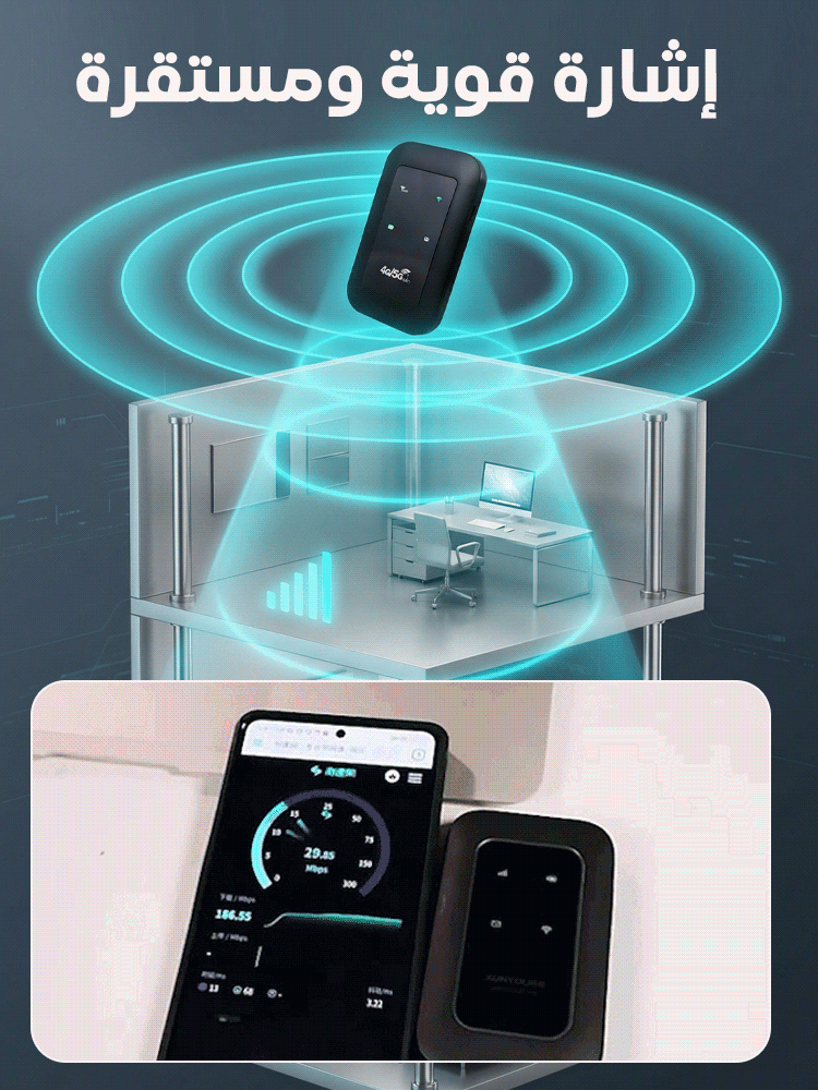 مجاني، إنترنت مستقر عالمياً، سرعة 1300Mbps!⚡️ واي فاي 5G متنقل 