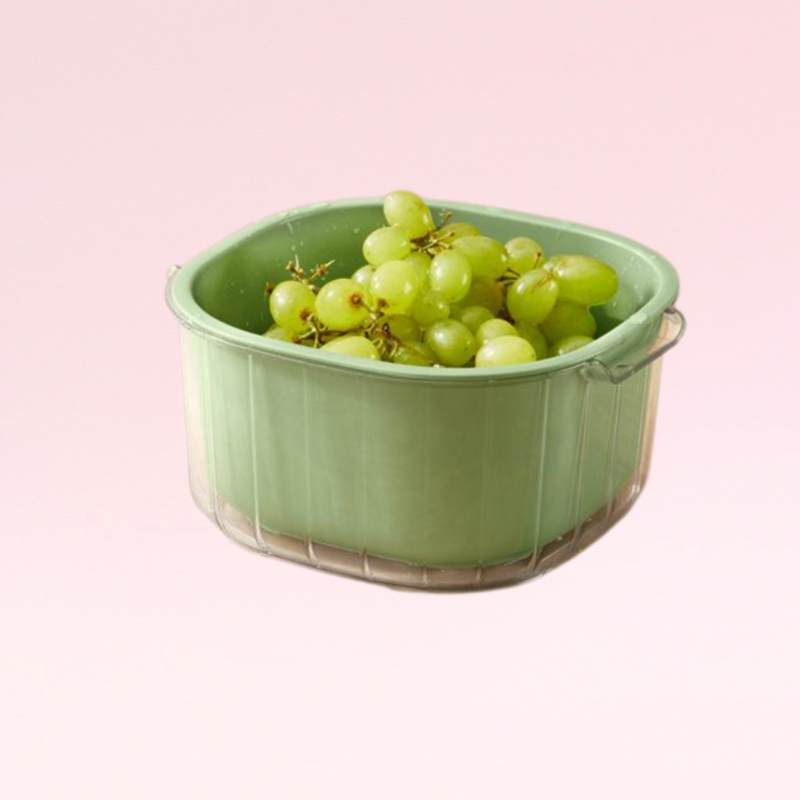 キッチン用品 二重層排水バスケット 野菜シンク