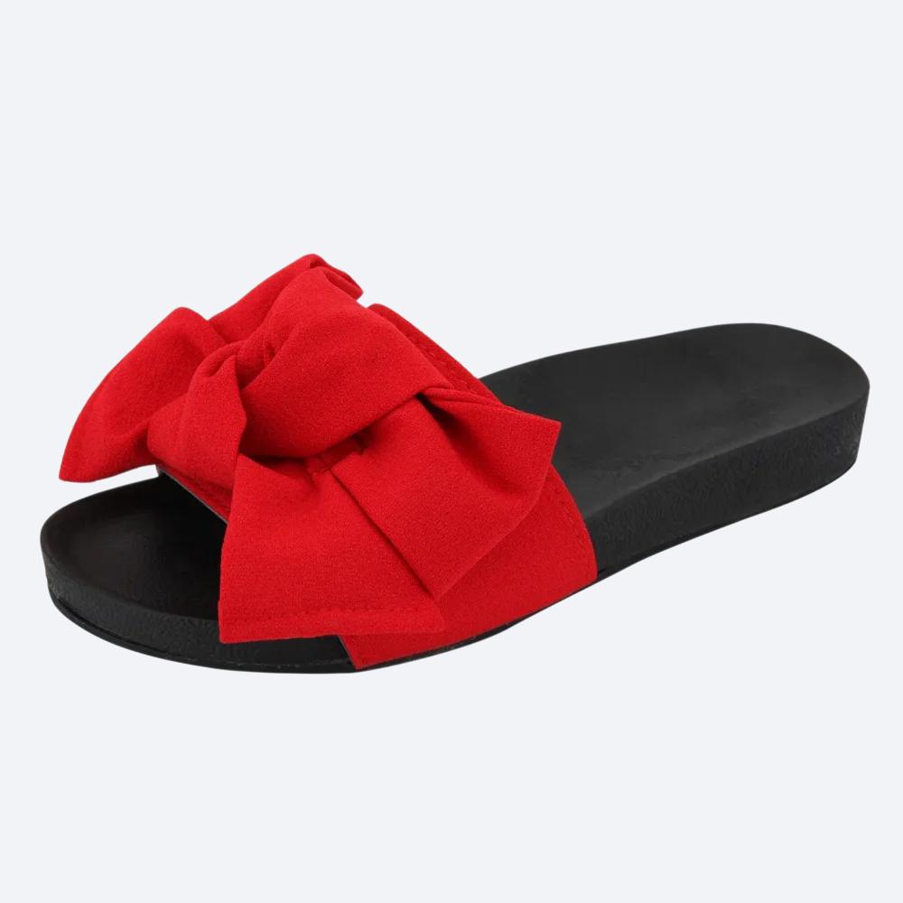 السيدات النعال بارد مع القوس