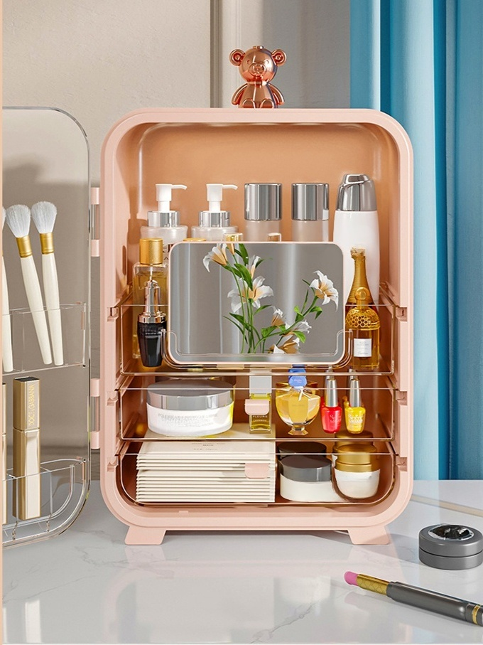 Luksusowe pudełko do przechowywania kosmetyków o dużej pojemności