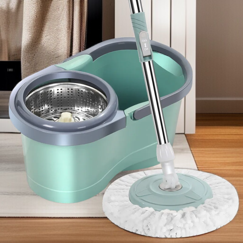 가정용 원터치 전자동 회전 밀대 손세탁 밀대통 게으름뱅이 밀대통 탈수 세트