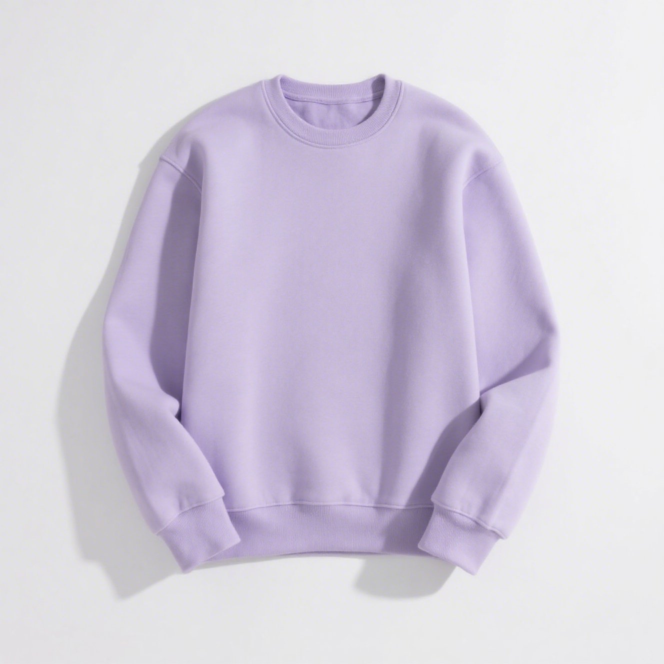 メンズ軽量フリーススウェットシャツ正面画像